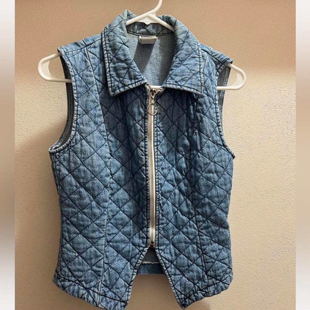 Denim Quilted Vest